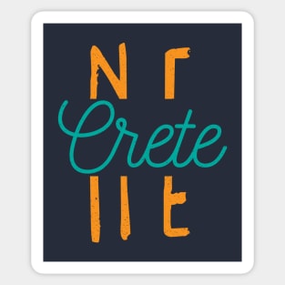 Crete Nebraska City Typography Sticker